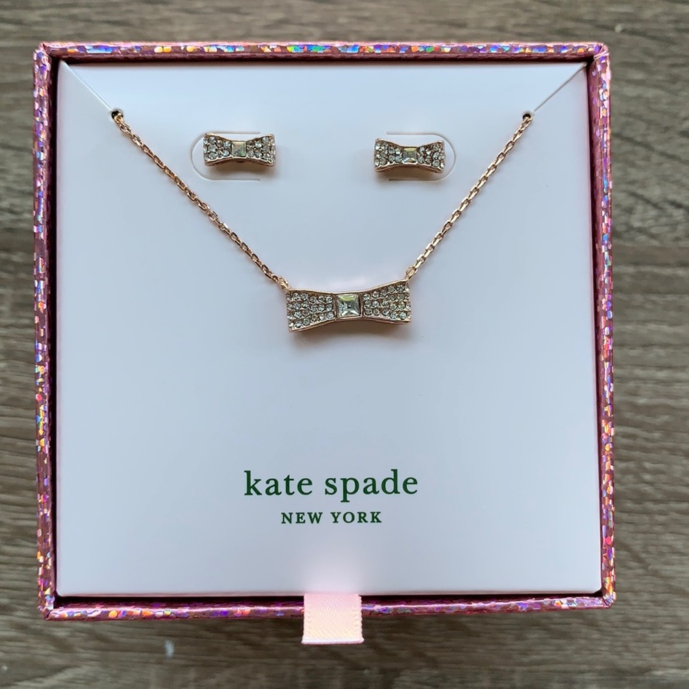 Kate Spade Ready Set Bow Rose Gold Bow Set
